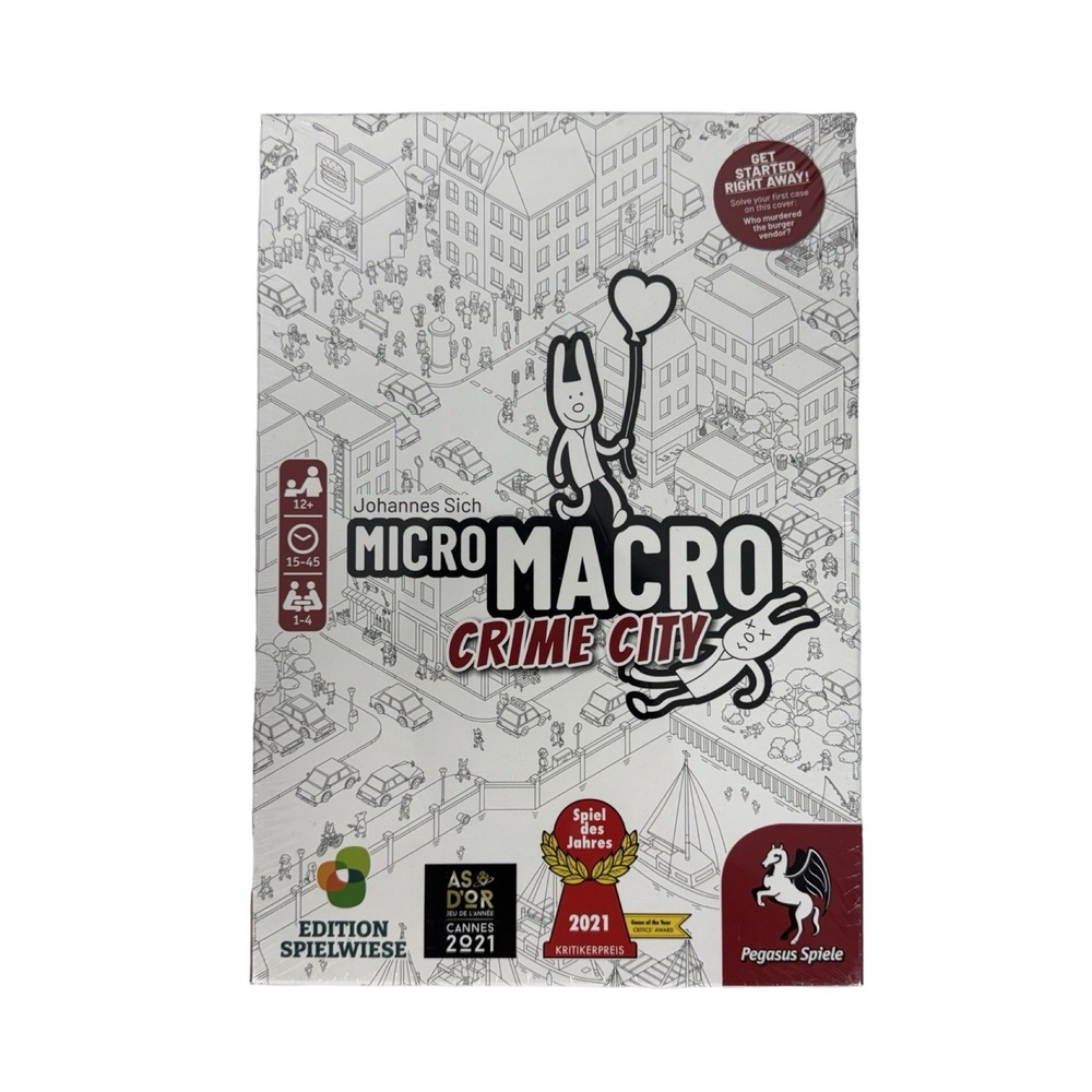MicroMacro Crime City Board Game Special Edition New & Sealed Pegasus Spiele